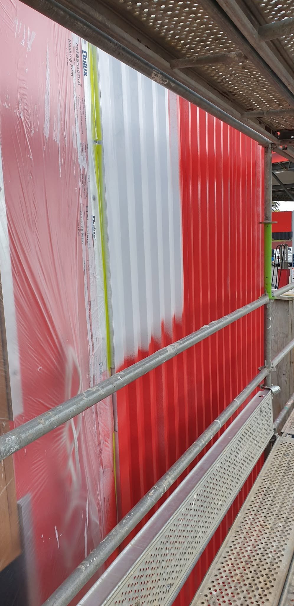 Painted commercial office space