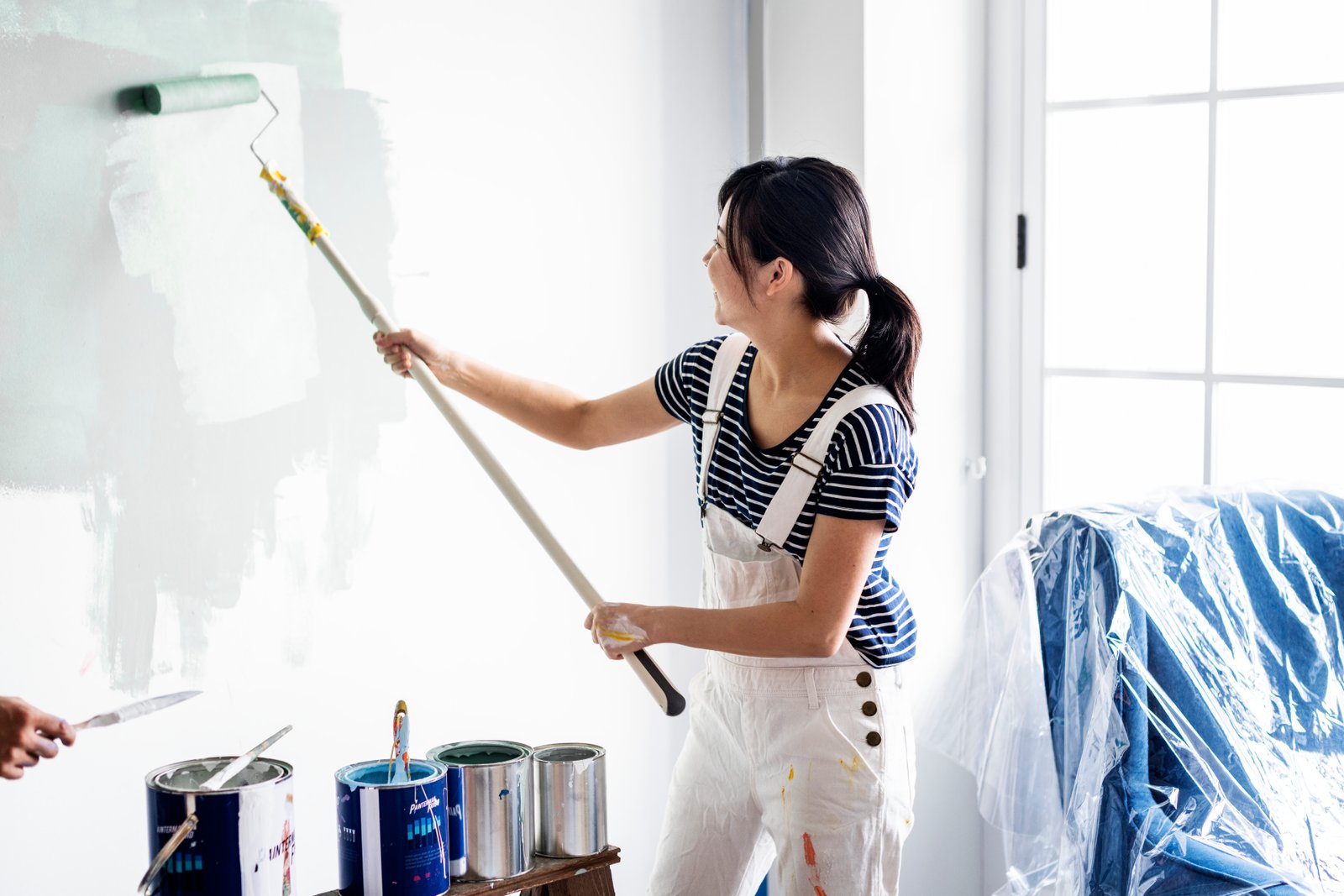 Painter preparing to start a project