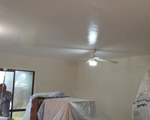Ceiling painting and installation